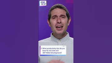 What productivity tips do you have for VS Code and .NET MAUI development?