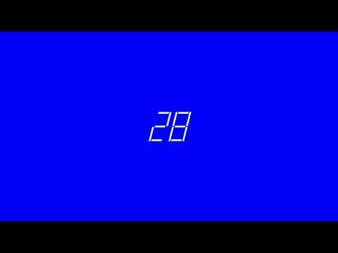 45 seconds countdown timer blue background | 45 seconds timer