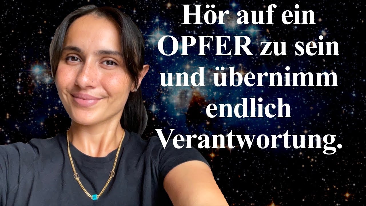 Hör auf rum zu HEULEN und werde ERWACHSEN