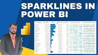 How to add Sparklines in Power BI Tables and Matrix Visualization