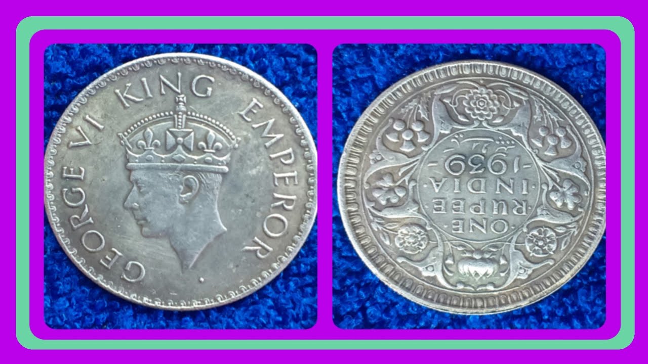 1 RUPEE COIN(DIE ROTATION ERROR) || GEORGE VI KING EMPEROR || 1939 || British India..EXTREMELY RARE 