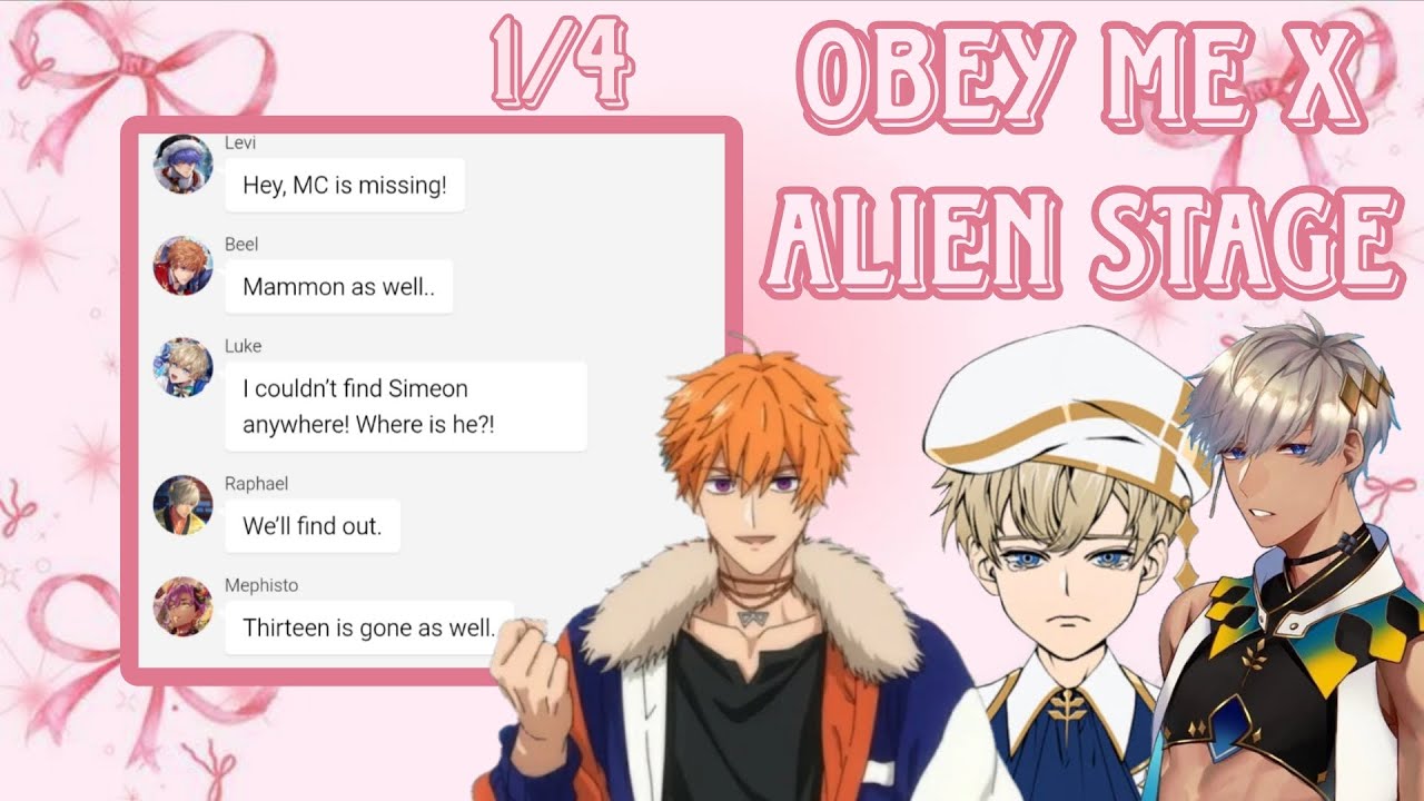 Obey me texts: Obey me X Alien Stage || 1/4