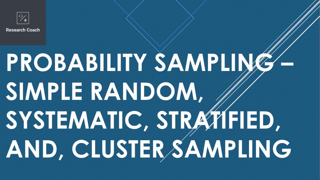 Probability Sampling Simple Random Systematic Stratified And
