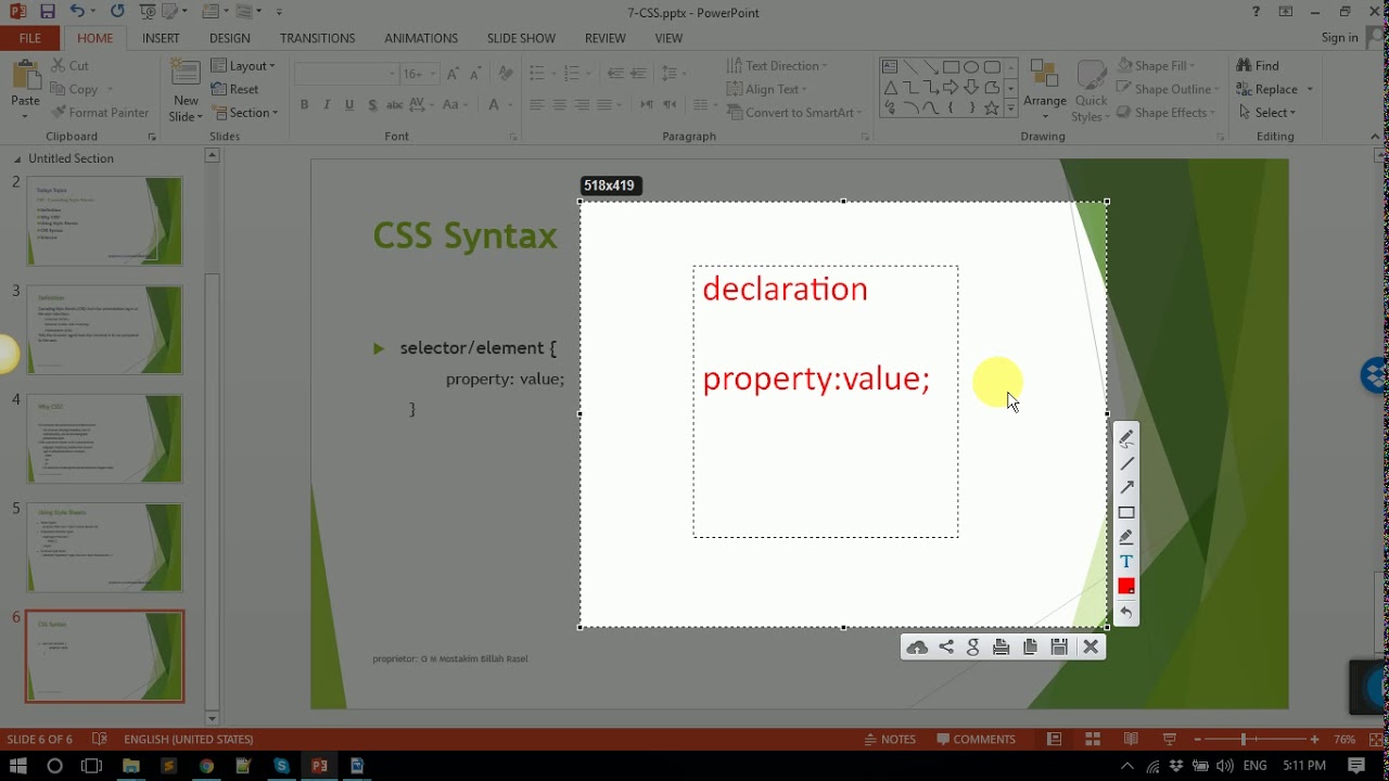 Inline Css Code Example Class 7 How to Inline and Internal CSS || Professional Web Design A - Z - Class ...