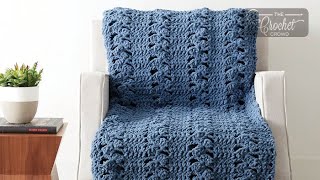 Crochet Cluster Texture Panels Blanket Pattern | EASY | The Crochet Crowd