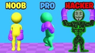 NOOB vs PRO vs HACKER in Curvy Punch 3D screenshot 2
