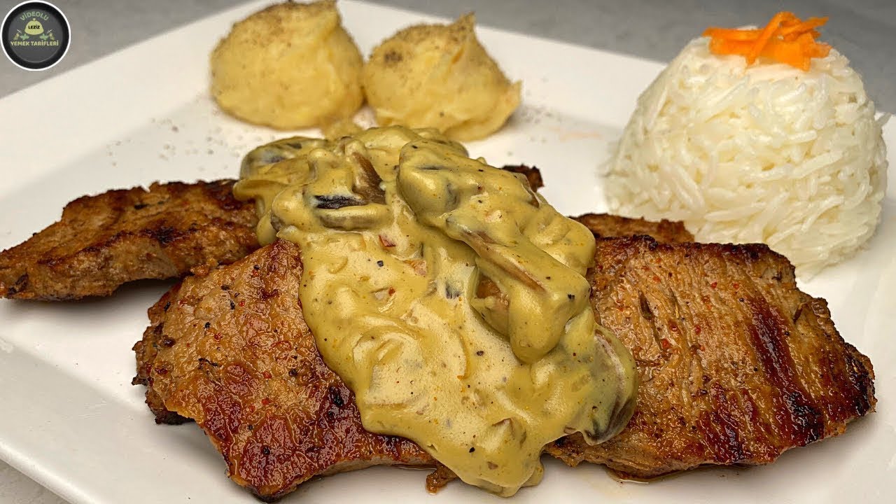 Nefis Mantar Soslu Antrikot  Antrikot Nasıl Pişirilir Bütün Sırrı Sosunda Saklı