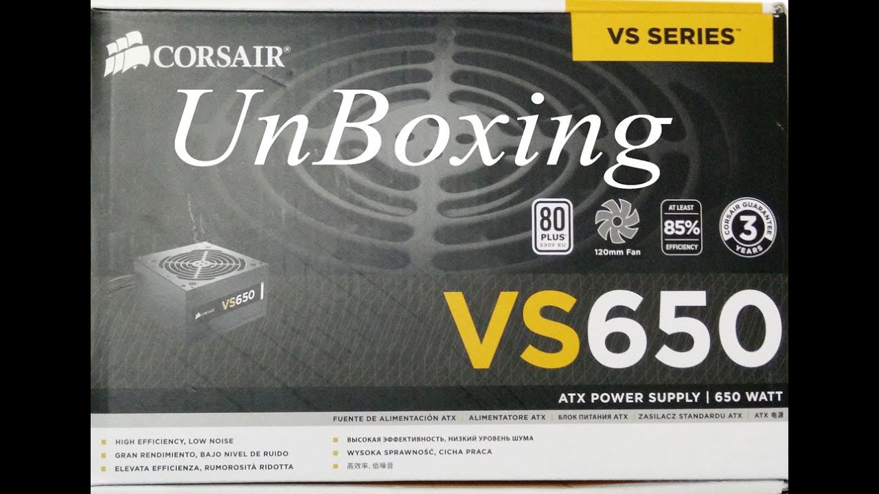 Corsair VS650 Power Supply Unit