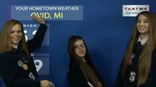 Look! I did the Ovid, MI forecast!!