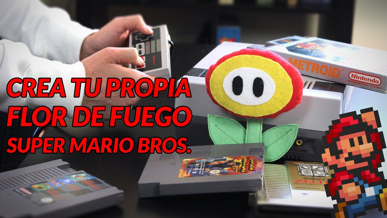 Manualidades paso a paso: Cómo hacer peluches de la Flor de Fuego de Super Mario Bros