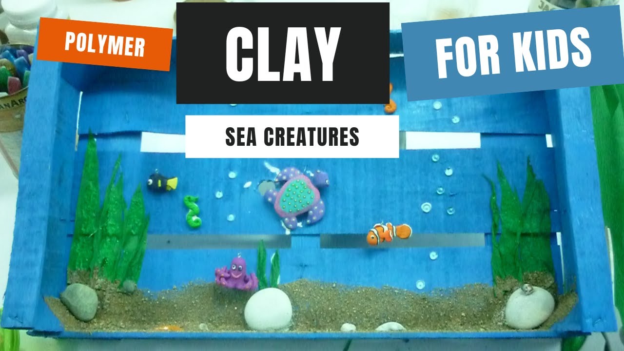 clay modelling water animals