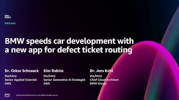 AWS re:Invent 2024 - BMW speeds car development with a new app for defect ticket routing (PRO201)