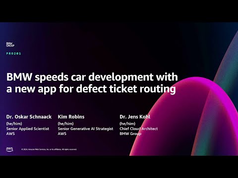 AWS re:Invent 2024 - BMW speeds car development with a new app for defect ticket routing (PRO201) Episode cover