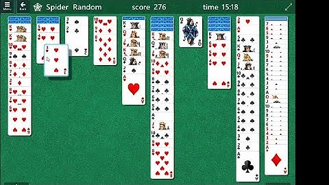 spider solitaire gameplay walkthrough