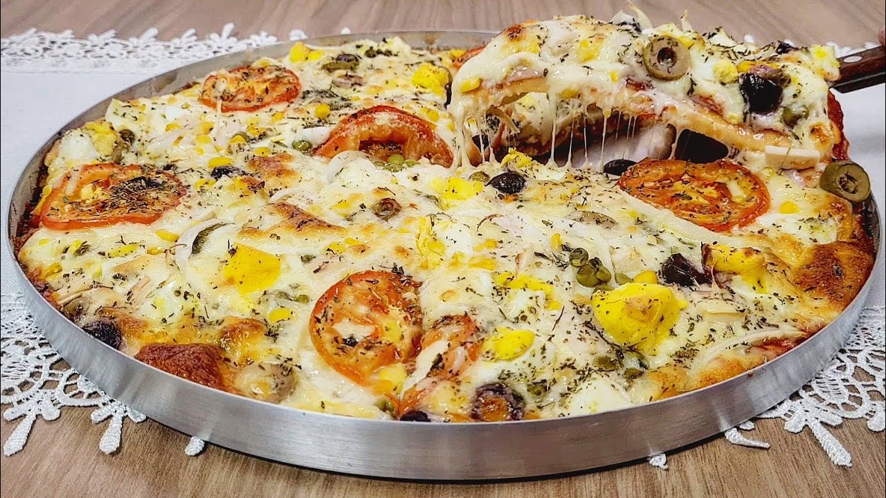 PIZZA CASEIRA FÁCIL RÁPIDA,PRÁTICA E ECONÔMICA - IGUAL DE PADARIA ...
