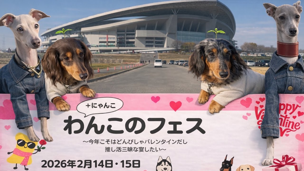 【犬イベント】わんこのフェス2026で埼玉スタジアムに行ってきたよ