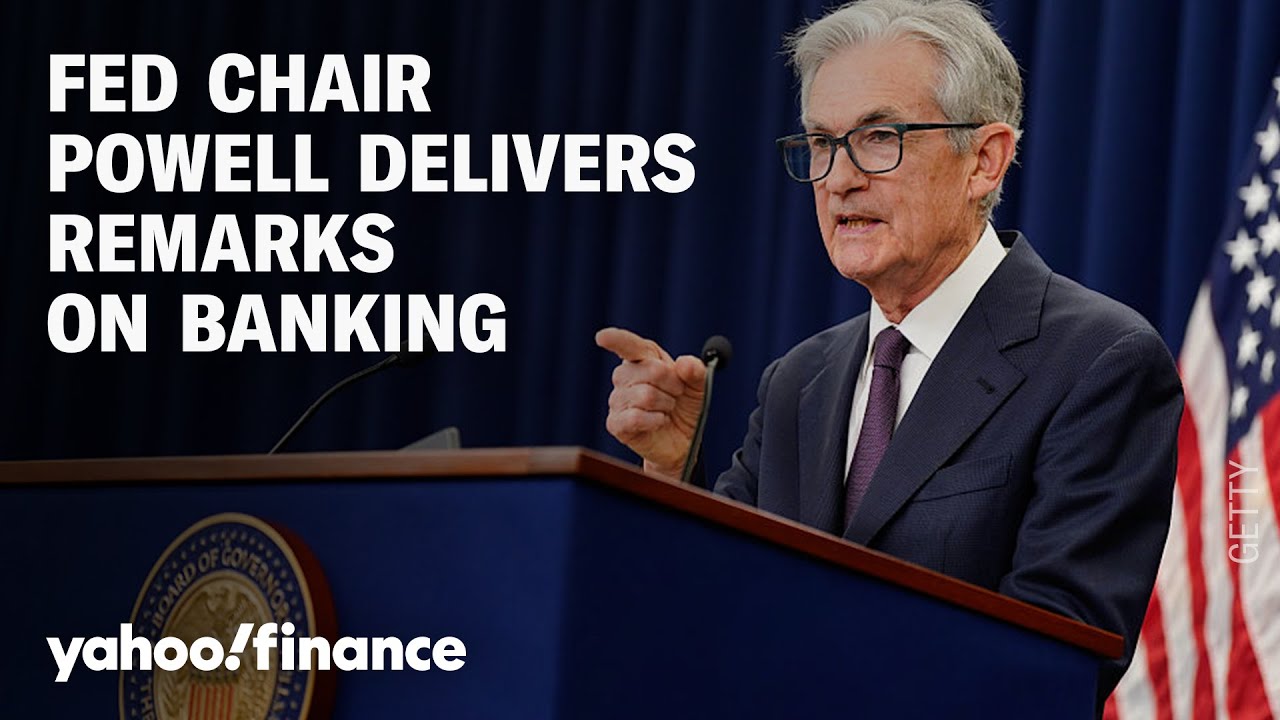 Fed Chair Jerome Powell delivers remarks on bank regulation - YouTube