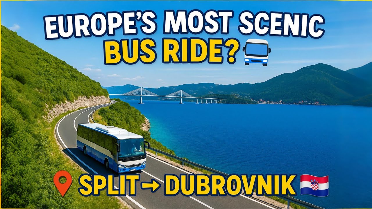 Scenic Bus Ride from Split to Dubrovnik | Hidden Gems, Coastal Views & Croatia Travel Tips