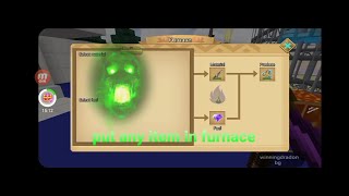 Put any item in furnaces ,sky block, blockman go, new bug //winningdradon bg