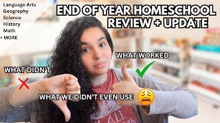 END OF YEAR HOMESCHOOL CURRICULUM REVIEW | What worked, What Didn't, & What we didn't even use!