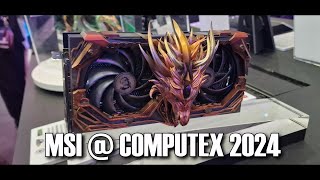 MSI Booth Computex 2024   So much loot!