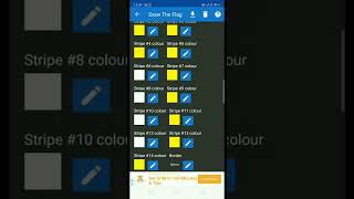 How to make South Vietnam flag on Draw The Flag app screenshot 4