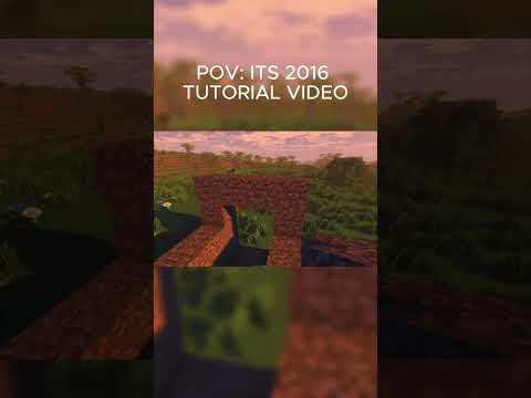 POV: Its 2016 tutorial video #minecraft #minecraftshorts #funny #viral #shorts
