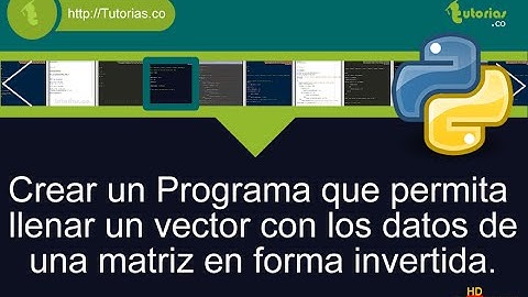 arrays – python (llenar vector con matriz forma inversa)