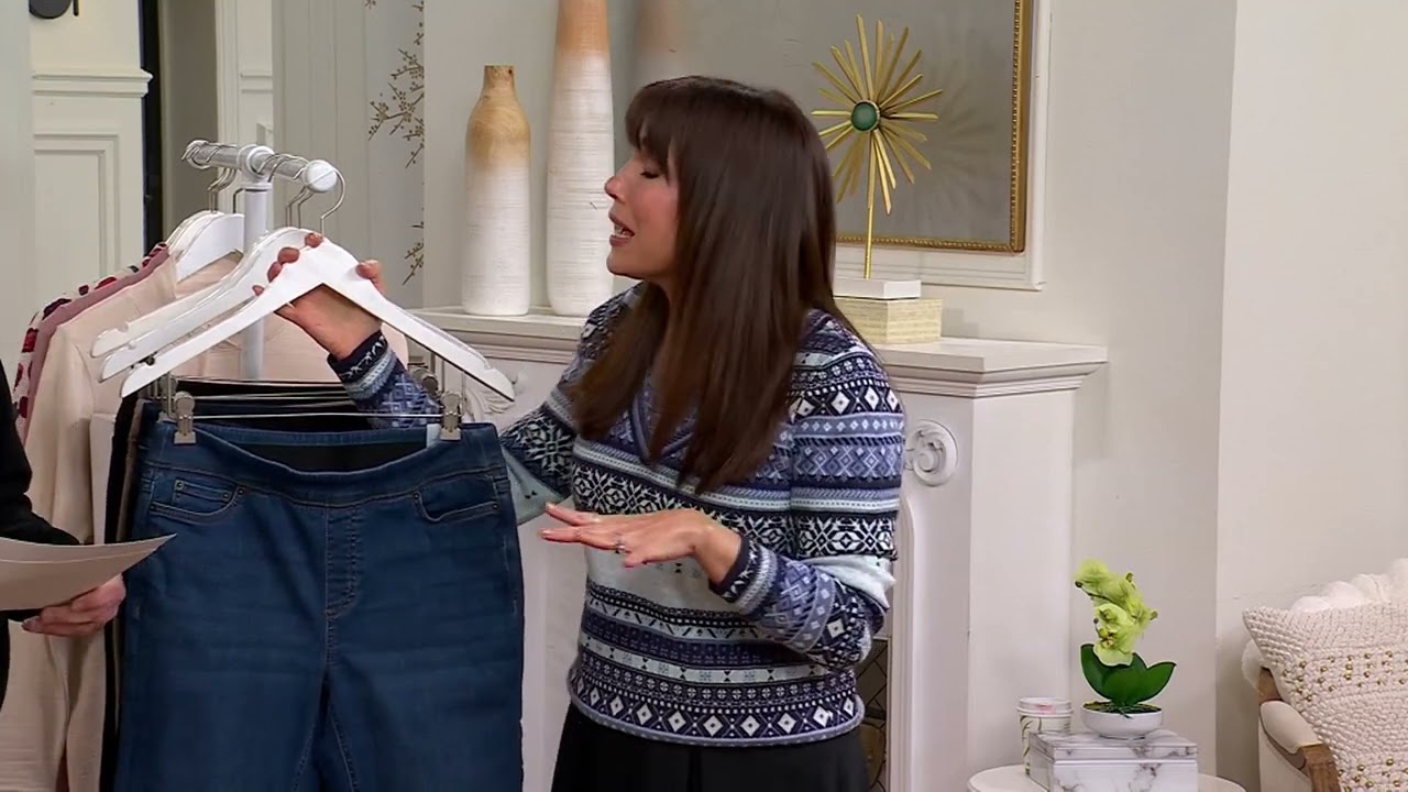 Denim &amp; Co. Cozy Touch Baby Boot Pull-On Jean on QVC
