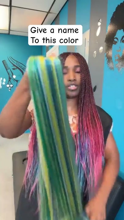  Hair braid color blend - YouTube