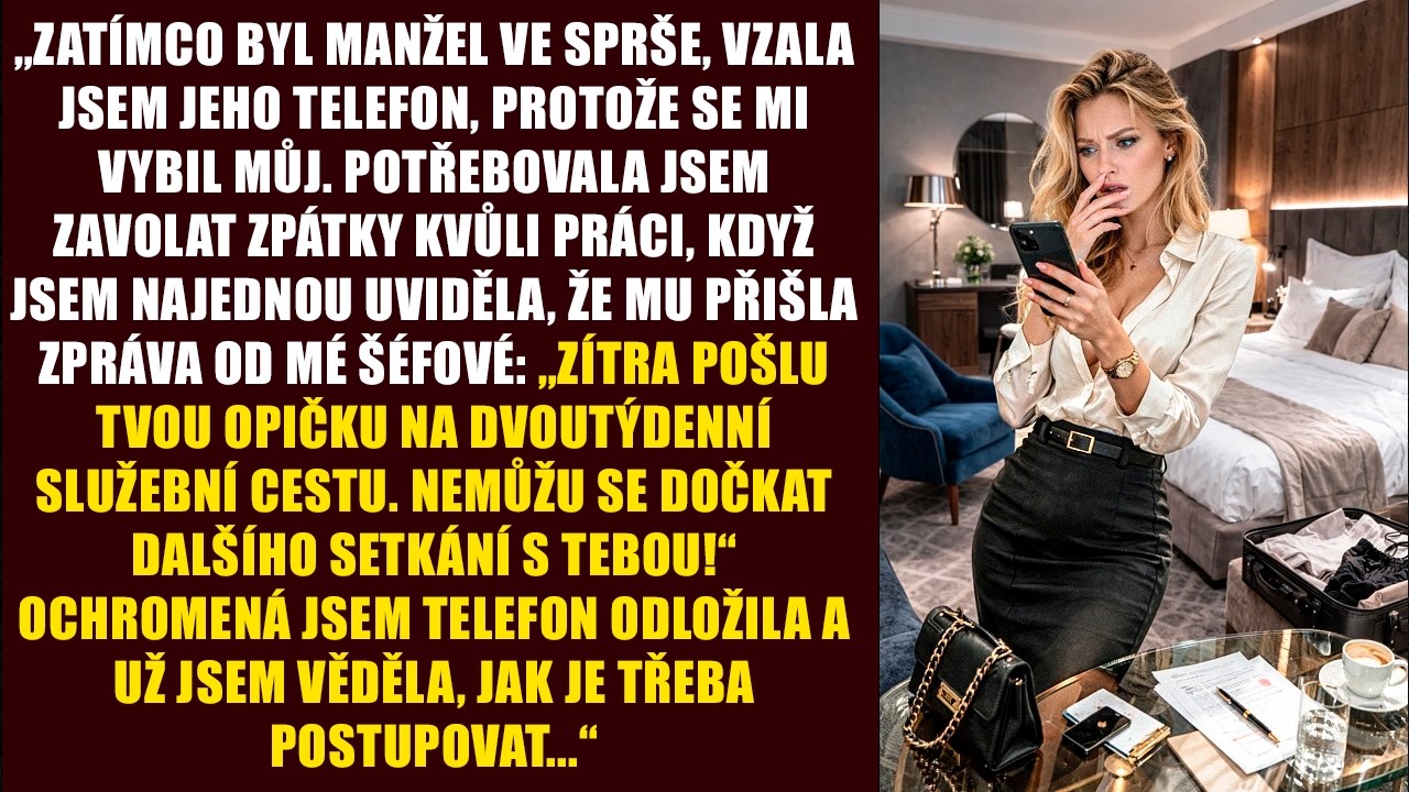 Večer začínal jako stovky jiných. Stála jsem v kuchyni nad pracovními papíry, v koupelně šuměla voda a za oknem vonělo čerstvé listí. Manželův telefon ležel na stojánku u lednice. Vzala jsem ho...