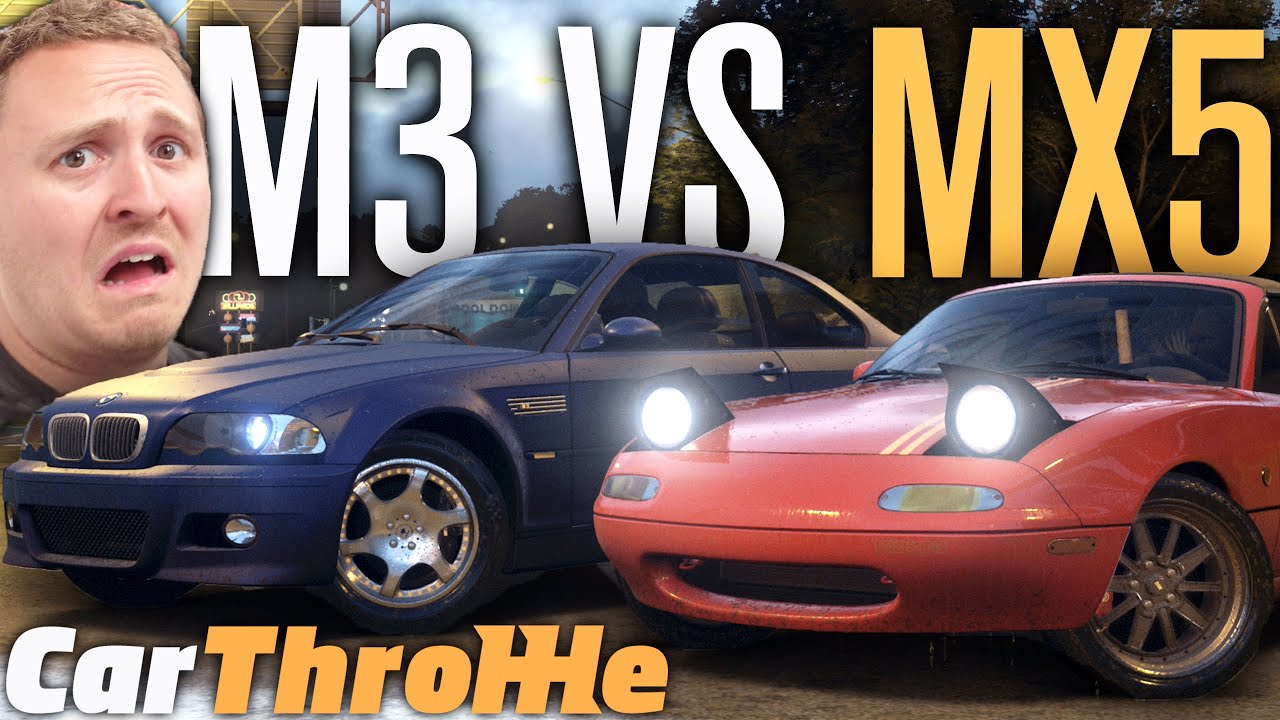 CARTHROTTLE BMW M3 VS MAZDA MX-5 | Need for Speed 2015 w/ The Nobeds forza horizon 2