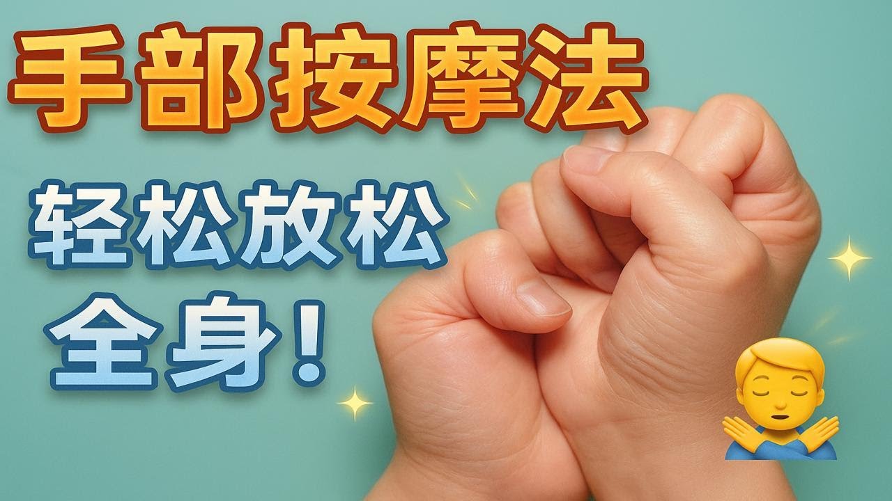 一套手部按摩法,轻松放松全身 - YouTube