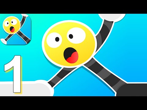 Stretch Guy - Gameplay Walkthrough Part 1 Levels 1-21 (Android, iOS)