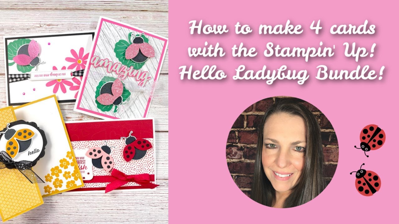 How to make 4 cards with the Hello Ladybug Bundle!