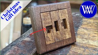 How To Make a 3 Piece Burr Puzzle Last Minute Christmas Gift Idea