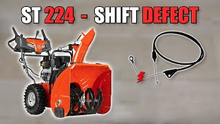 Husqvarna ST224 Gear Shift Defect