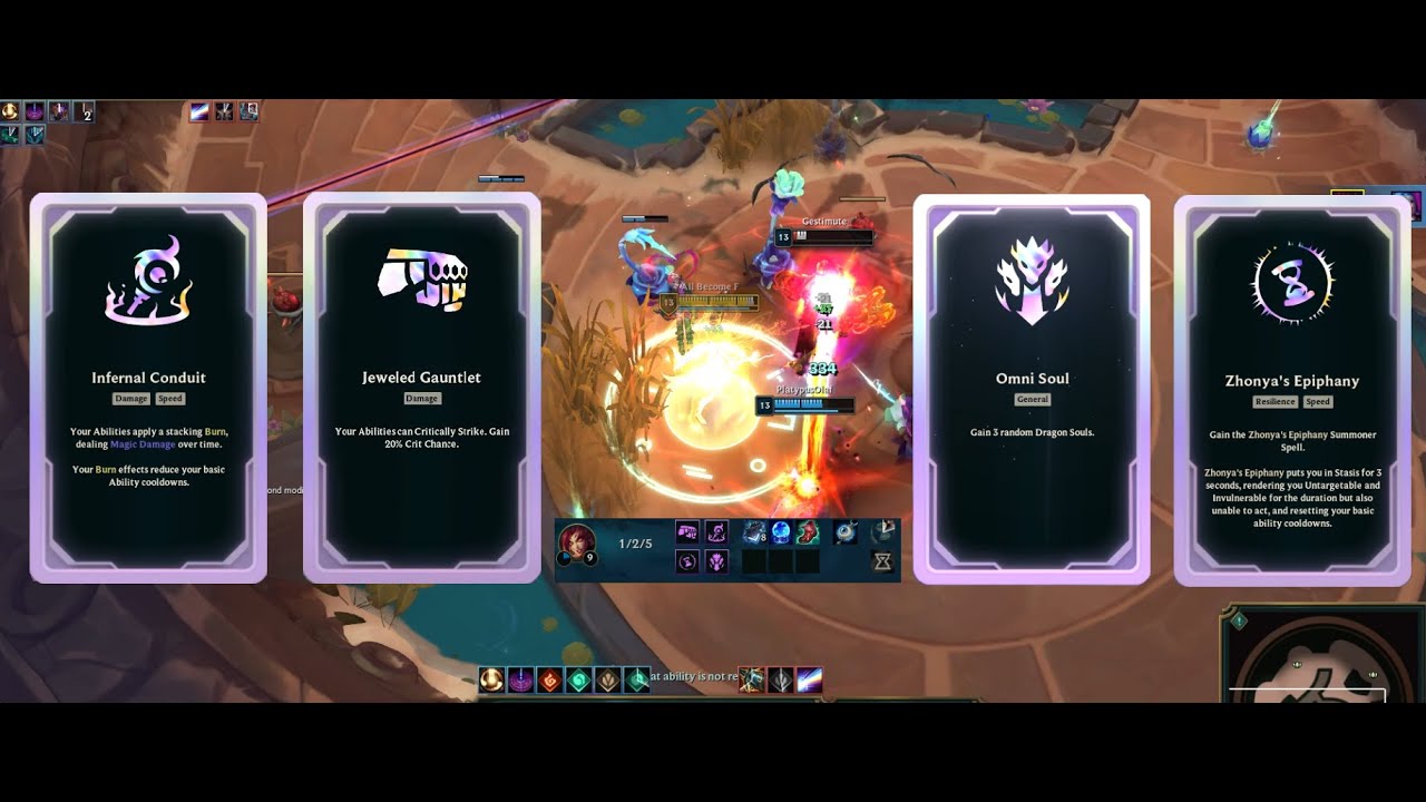 FOUR PRISMATIC AUGMENTS! League of Legends Arena (2v2v2v2) YouTube