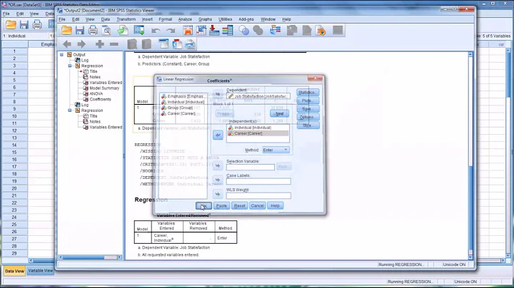 Conducting a Multiple Regression After Dummy Coding Variables in SPSS