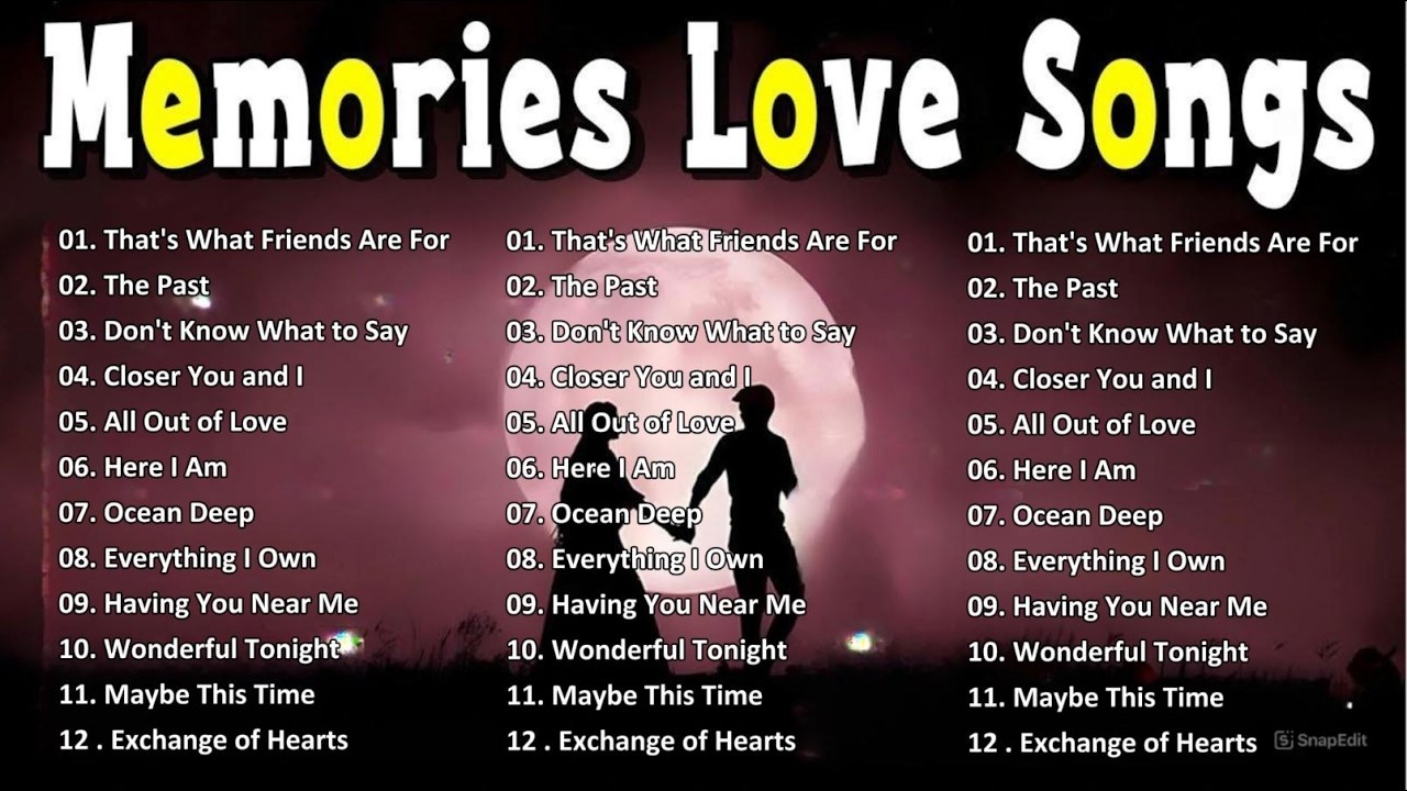 Love Songs 80s 90s ♥ Oldies But Goodies ♥ WestLife, MLTR, Boyzone,Cher & Peter Cetera,David Pomeranz