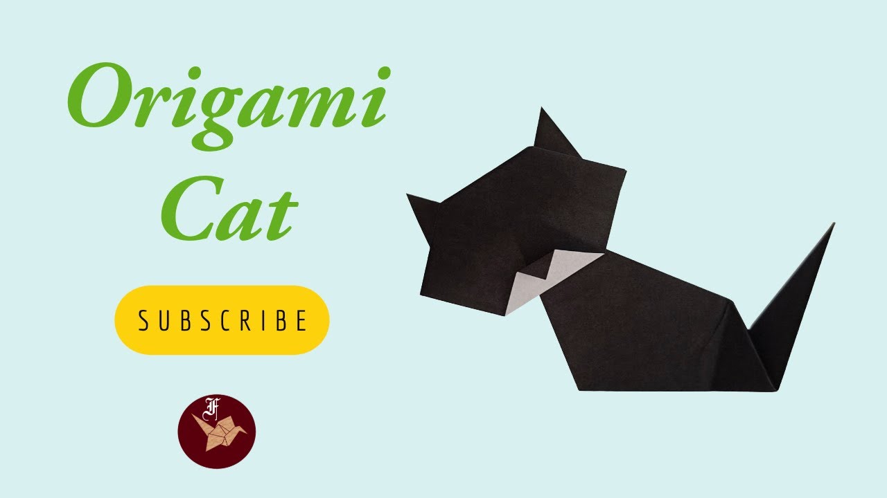 How to Fold an Easy Origami Cat - YouTube