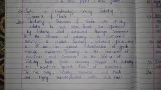 State inter-relationship among Industry, Trade, and Commerce | Business studies | Class 11 .