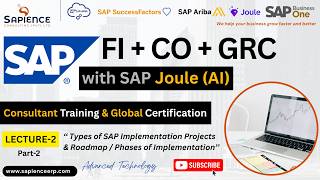 SAP S/4 Hana ERP + AI Lec.2 P-2 Type of SAP Implementation Project & Roadmap-Phases of Implemntation