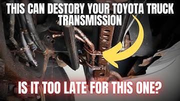 DIT probleem kan de transmissie van uw Toyota-truck kapotmaken! Is het hiervoor te laat?