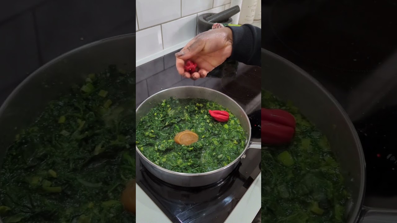 légumes vert. Delicious and easy way to cook frozen spinach