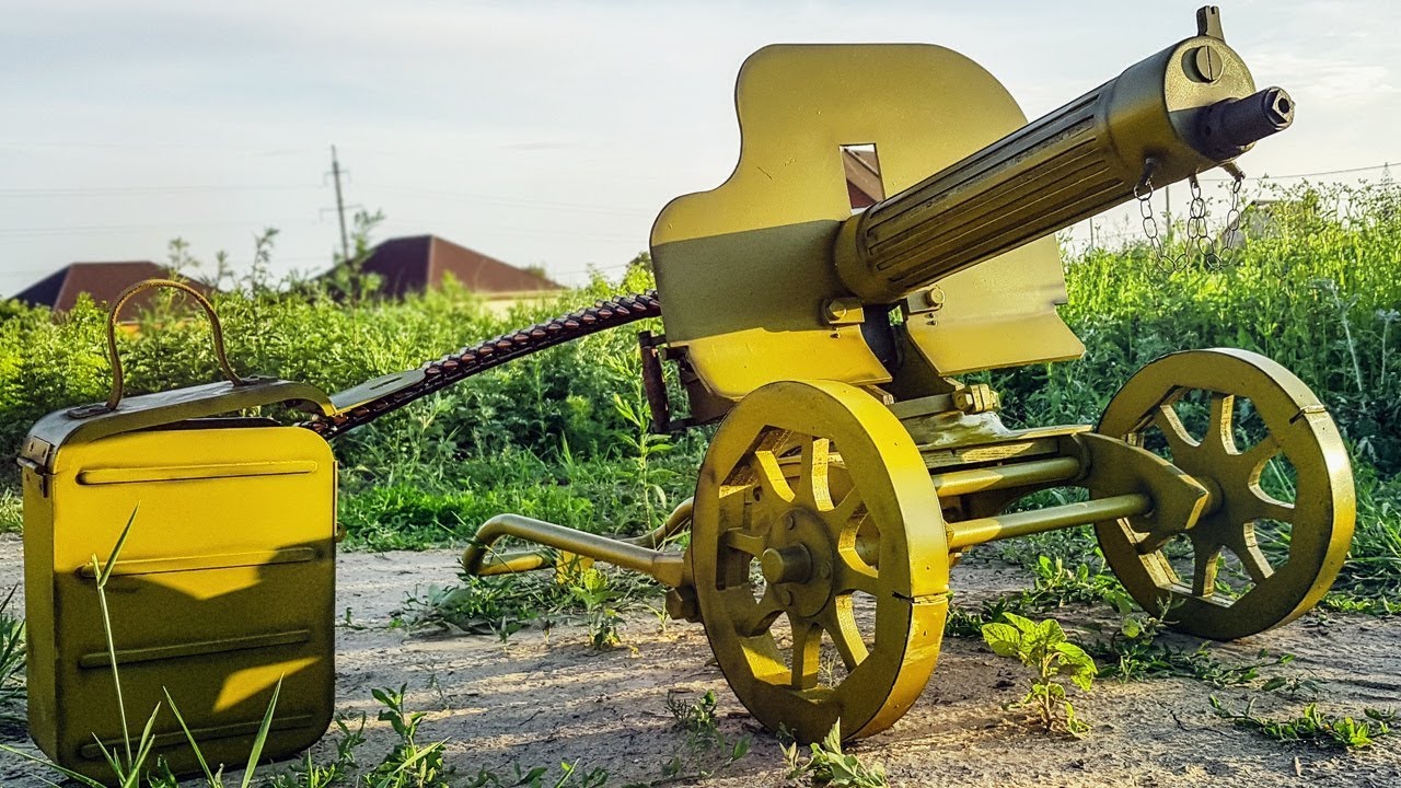 AIRSOFT MAXIM MACHINE GUN FROM Battlefield V HOW TO MAKE YouTube