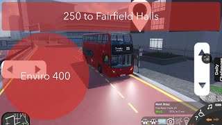 250 to Fairfield Halls