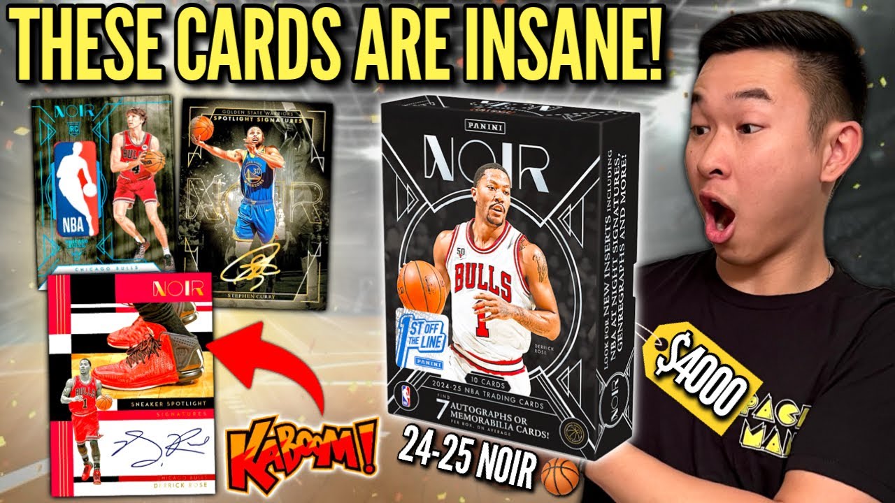 UNBELIEVABLE HIGH-END CARDS (MONSTER PULLS)! 😱🔥 2024-25 Panini Noir Basketball FOTL Hobby Box Review