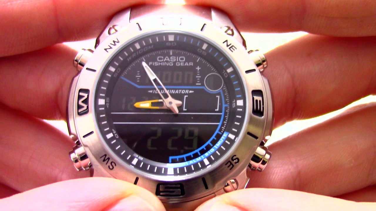 Часы casio fishing gear инструкция