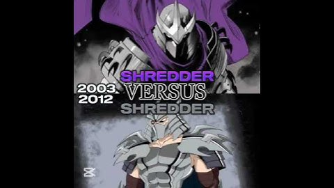 TMNT(2003) VS TMNT(2012) SHREDDER|#1v1 #tmnt #edit